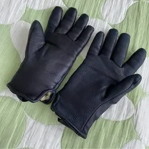 Shinola Detroit x Geier Leather Deerskin lined gloves — sz — worn twice